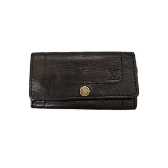 Louis Vuitton LV Brown Leather Utah 6 Key holder - Picture 1 of 12